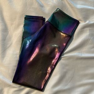 Full length metallic leggings
